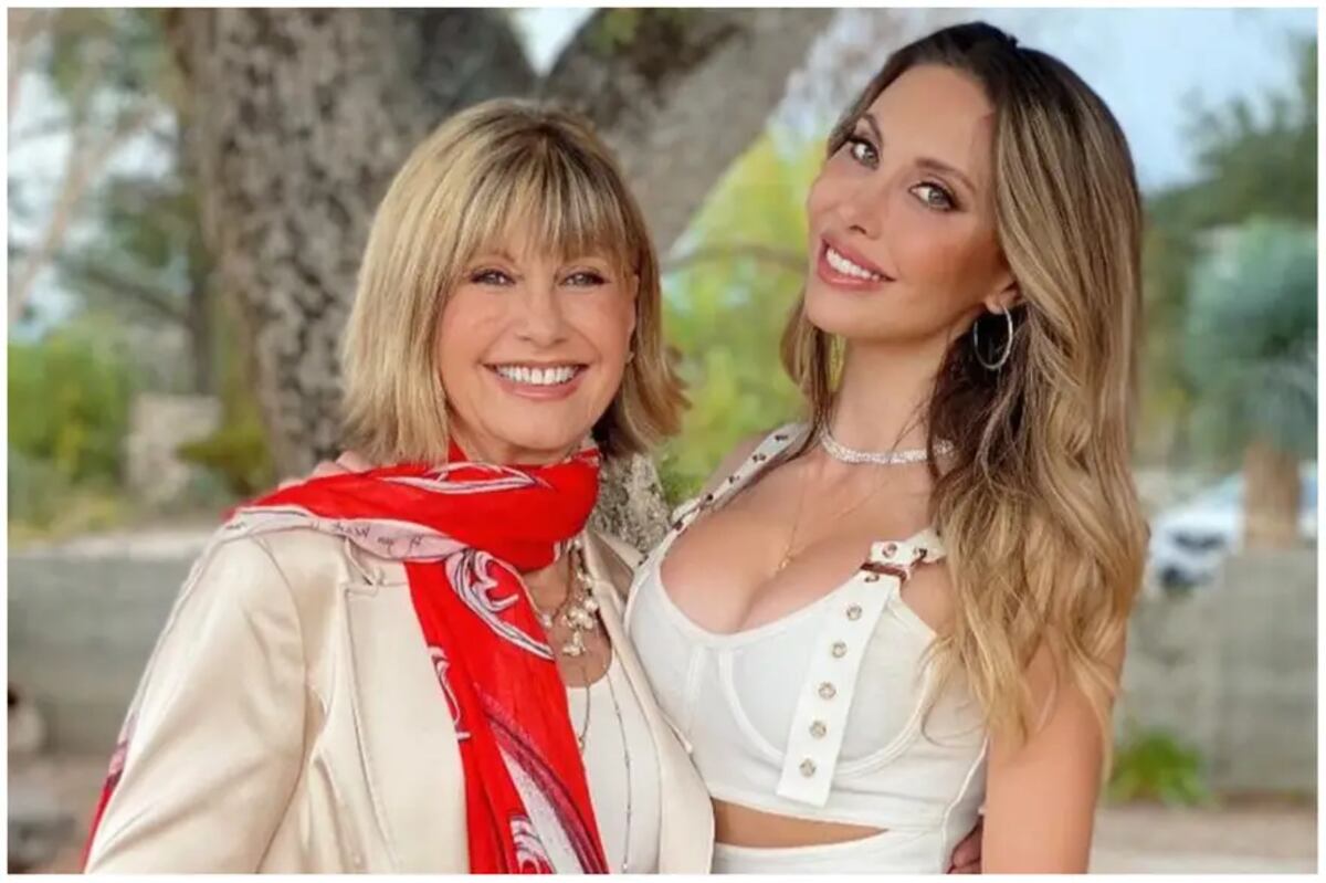 Olivia Newton-John junto a su hija, Chloe. (Foto: Instagram)