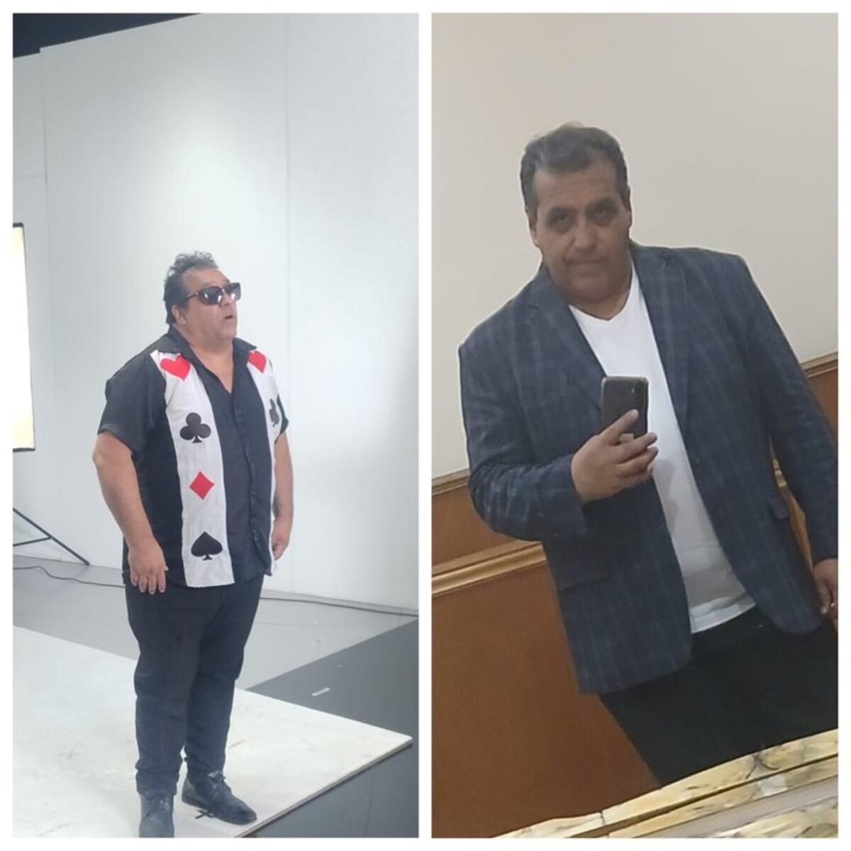 El humorista bajó 21 kilos en dos meses.