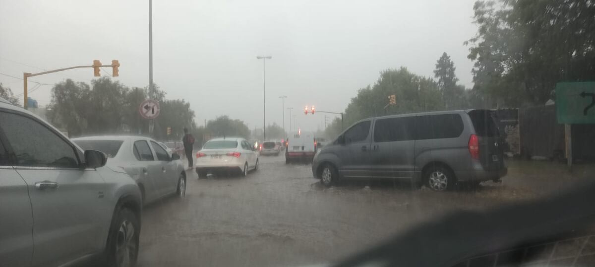 Lluvia en Villa El Libertador.