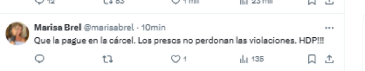 Los famosos reaccionaron a la sentencia de Claudio Contardi. (Captura)