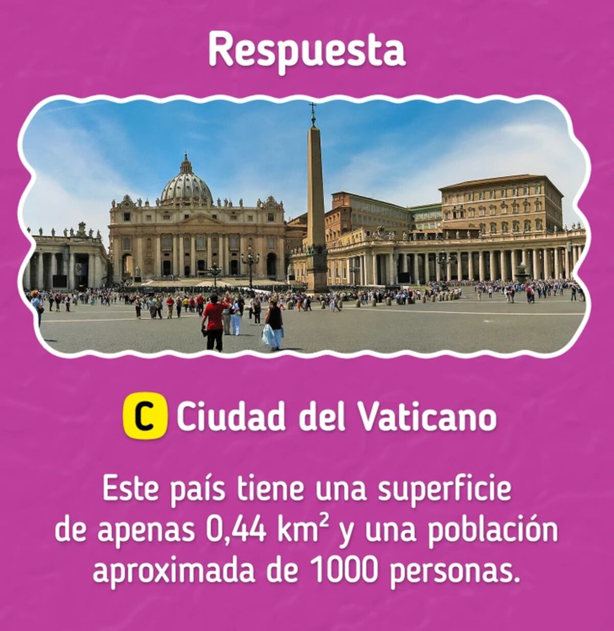 La solución del acertijo visual.