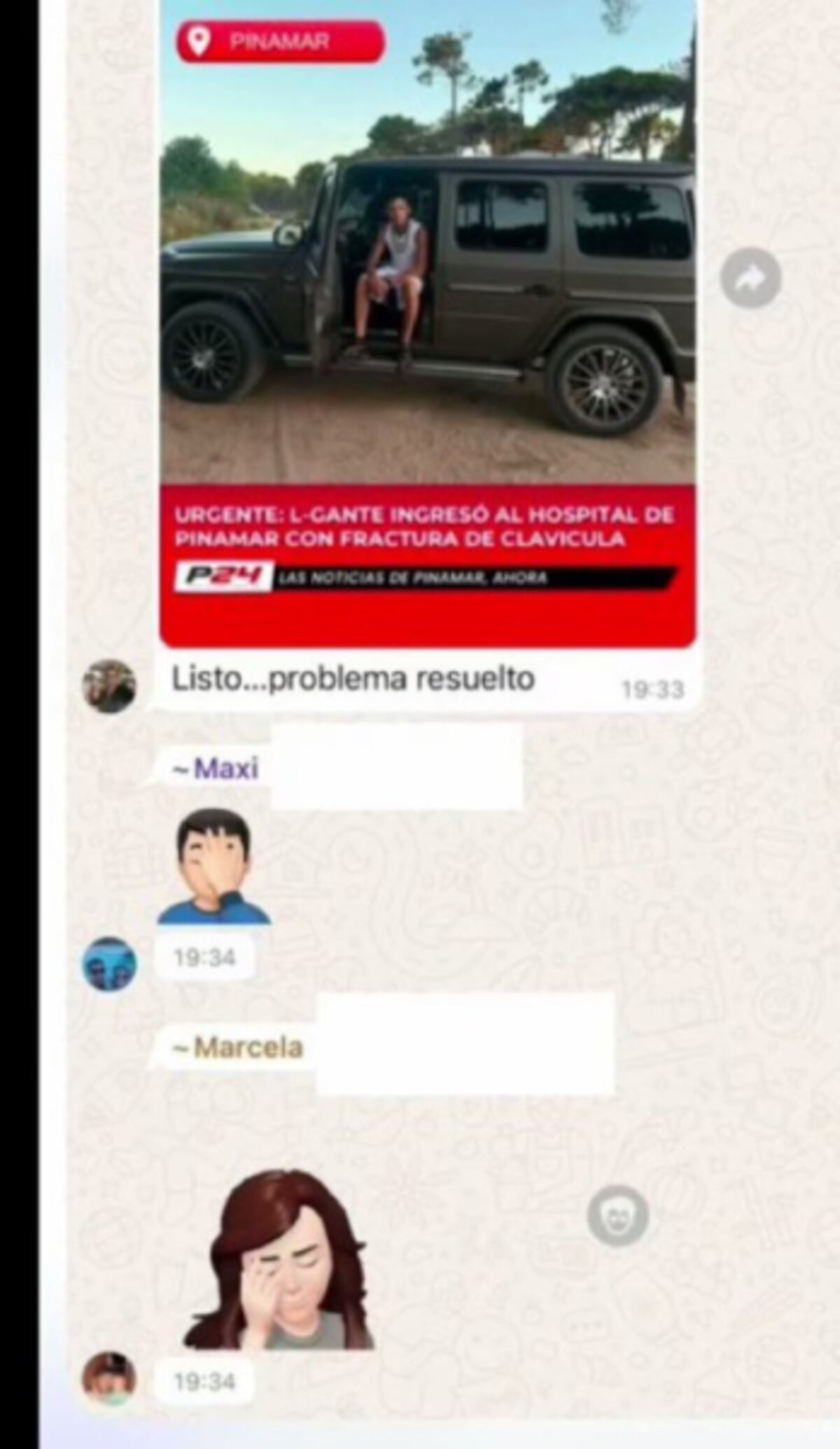 Las quejas de los vecinos de Wanda Nara y L-Gante. (Captura)