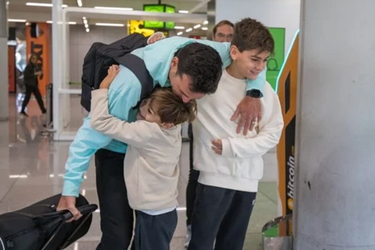 Lionel Scaloni se reencontró con su familia en Mallorca. (foto web)