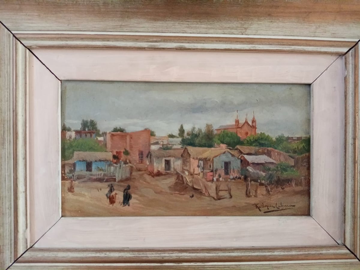 La pintura de Ricardo López Cabrera fue sustraída de un sector de Museo Genaro Pérez que no estaba vigilado por cámaras de seguridad.