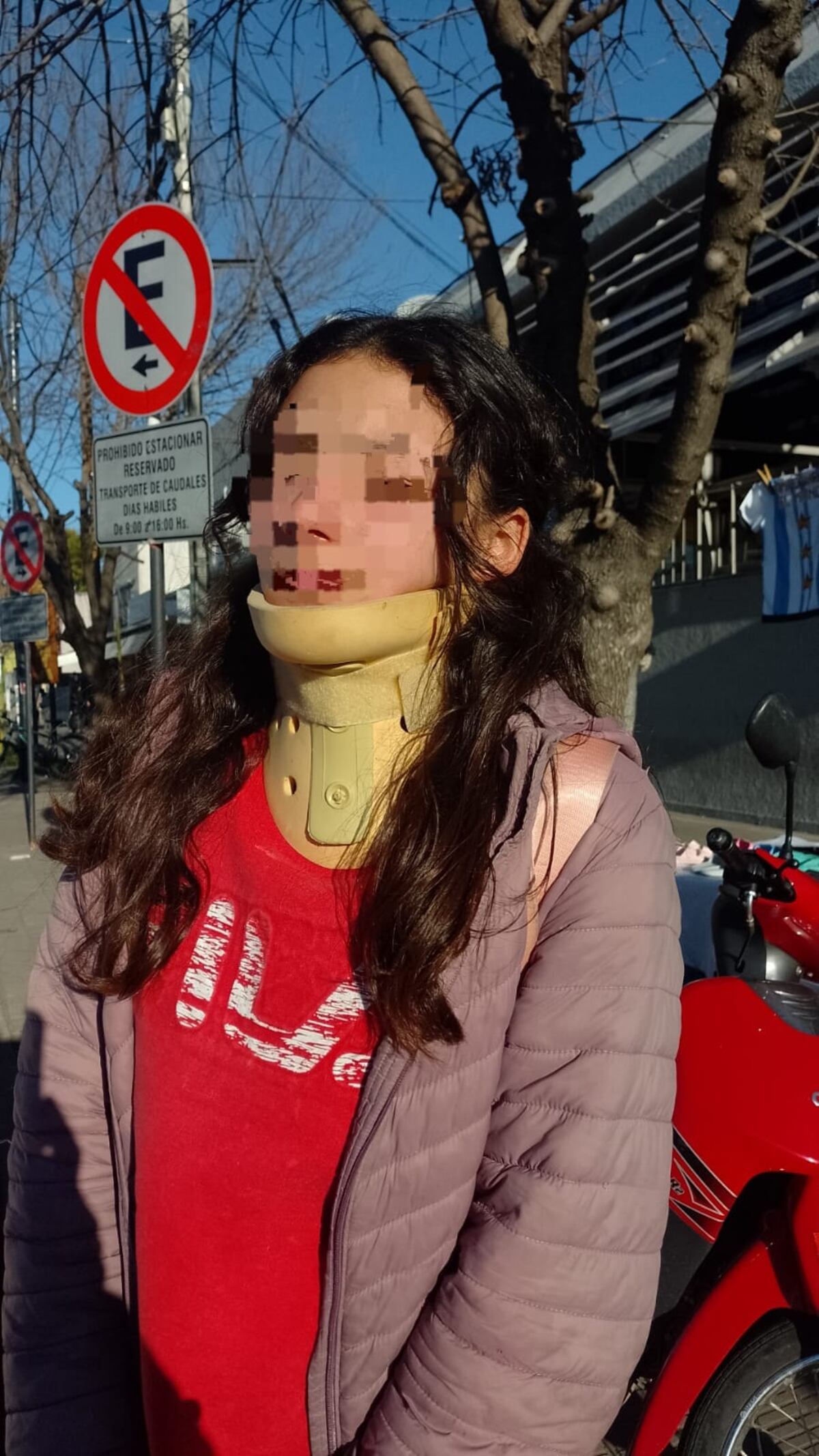 La joven sufrió una golpiza en el colegio y no recibió ningún tipo de ayuda en la institución. (Gentileza TN)