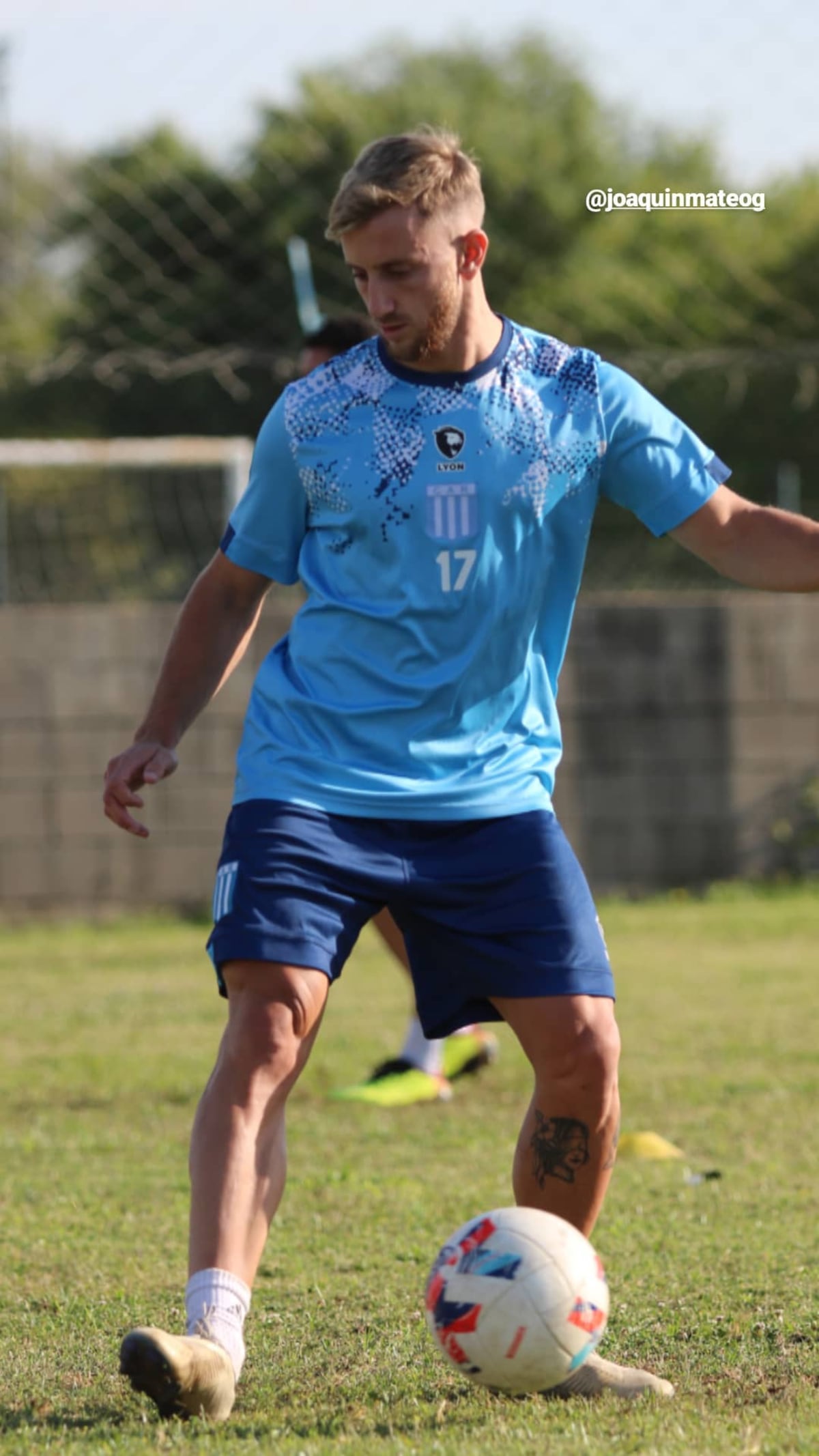 El extremo Joaquín Mateo se fue de Racing de Nueva Italia. (Prensa Racing).