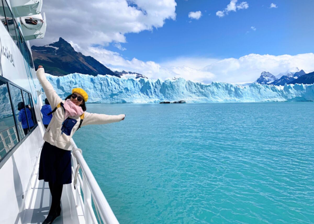 Turistas chinos en El Calafate.