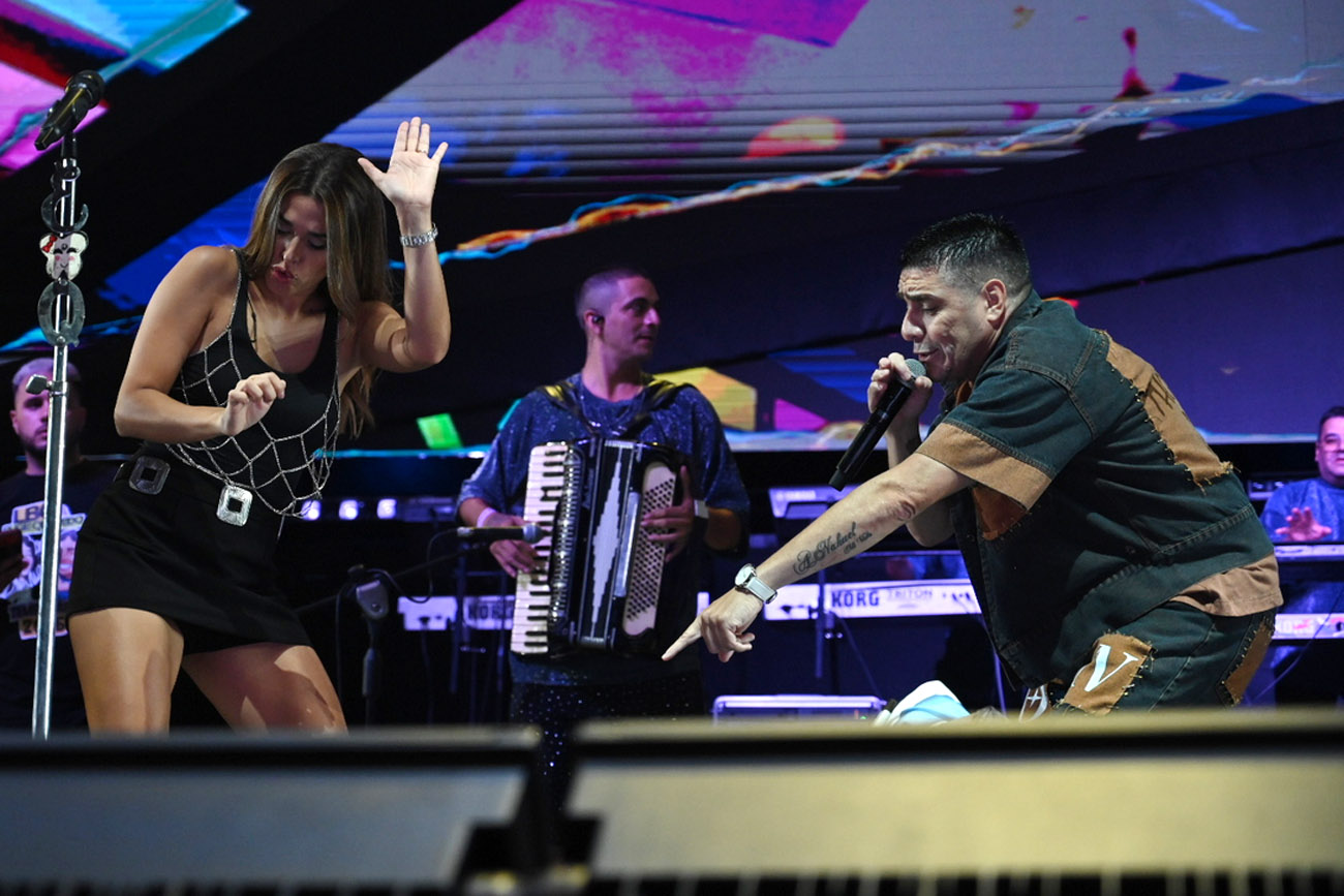 Noche de cuarteto del Festival de Peñas de Villa María 2026. (Martín Llampayas / La Voz)