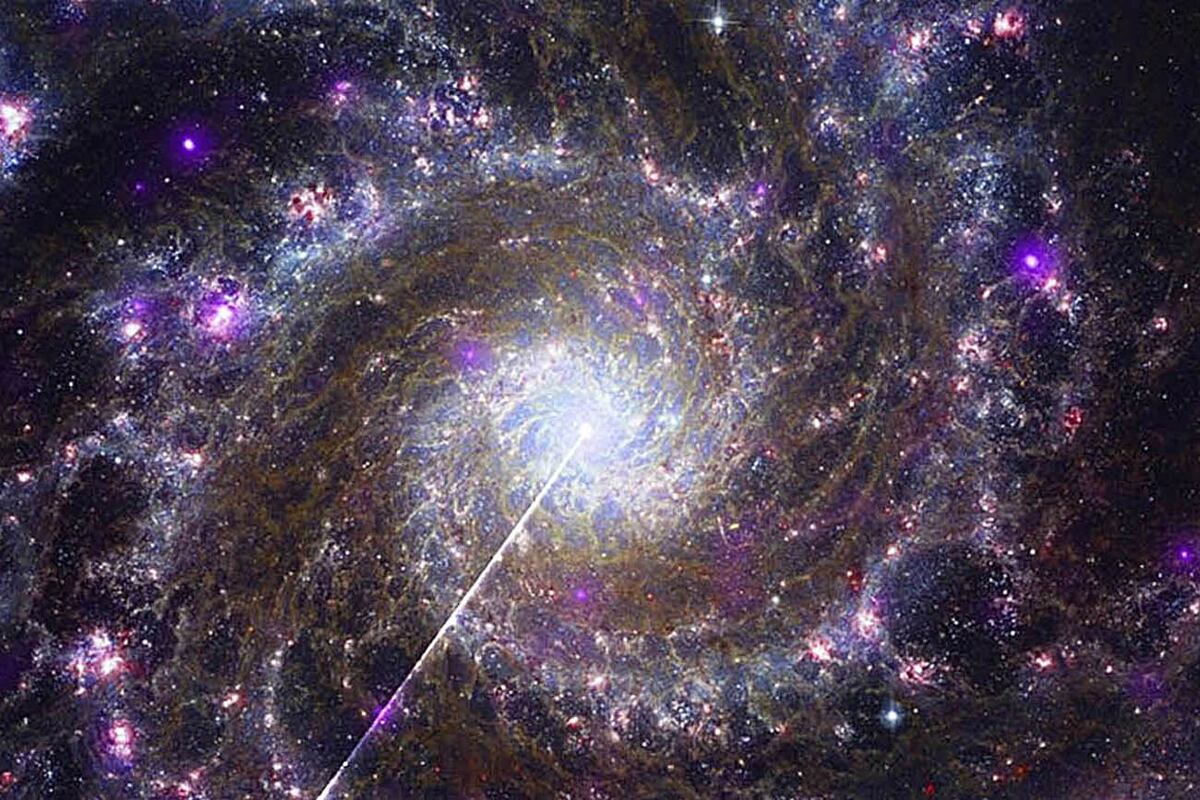 Imagen de la galaxia espiral M74, una de las primeras en zonificar por la NASA.