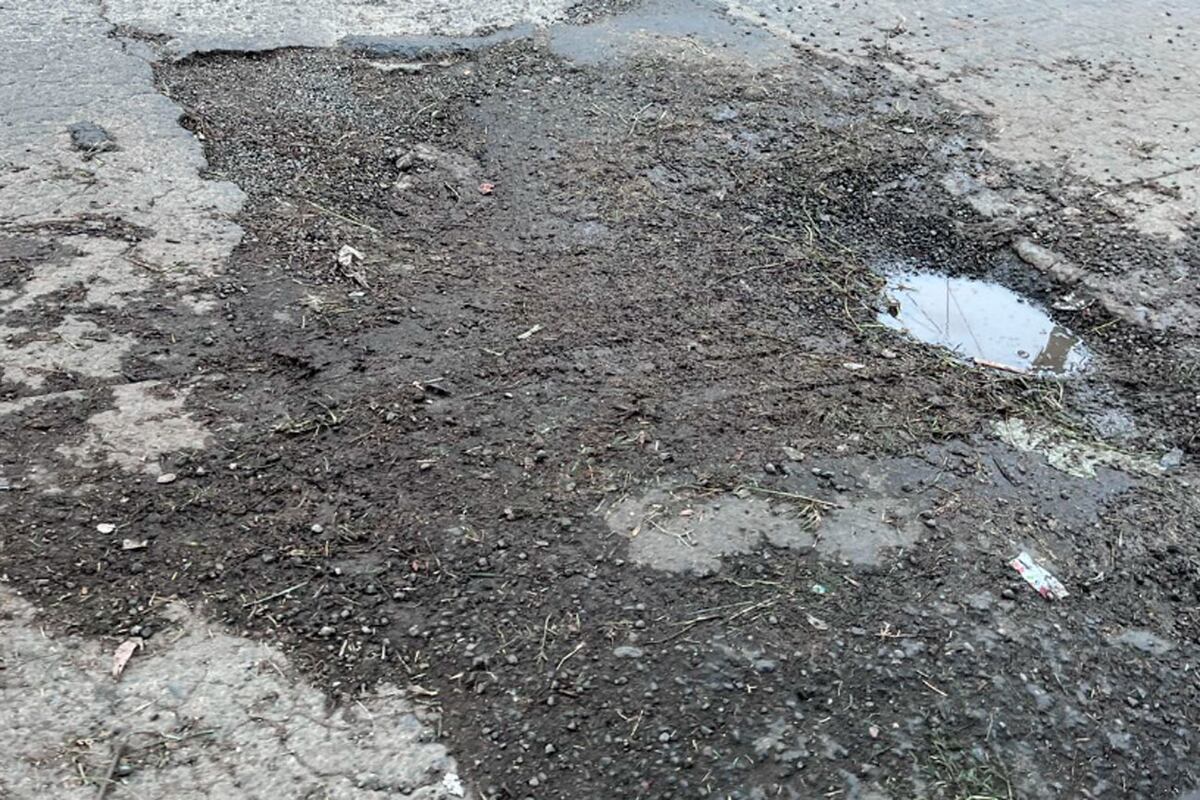 Baches y pozos con agua podrida llevan años sin ser solucionados por la Municipalidad. (La Voz)