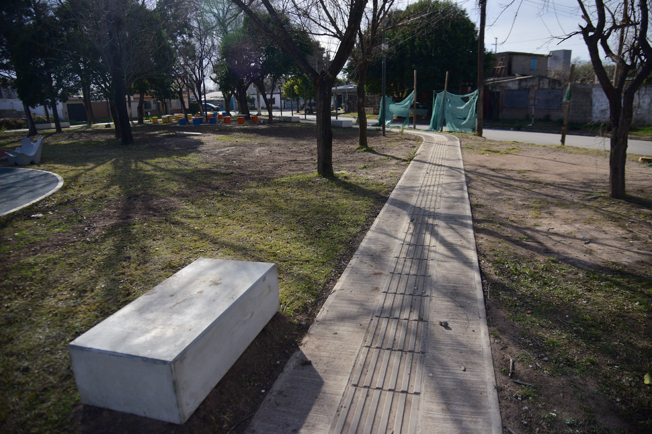 Plaza Malvinas Argentinas en Barrio Congreso.  (Pedro Castillo / La Voz)