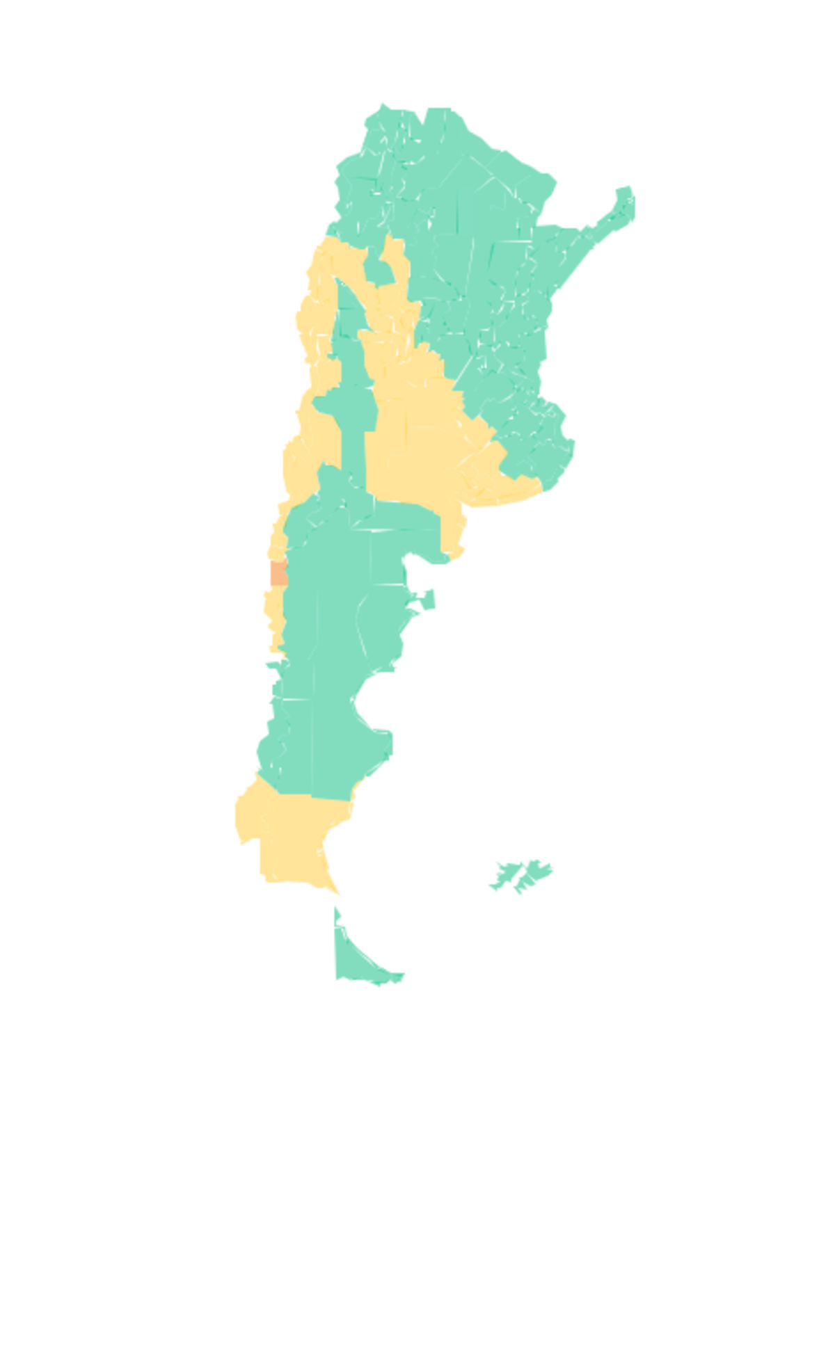 Alerta amarilla por fuertes vientos para buena parte de Córdoba según el SMN.