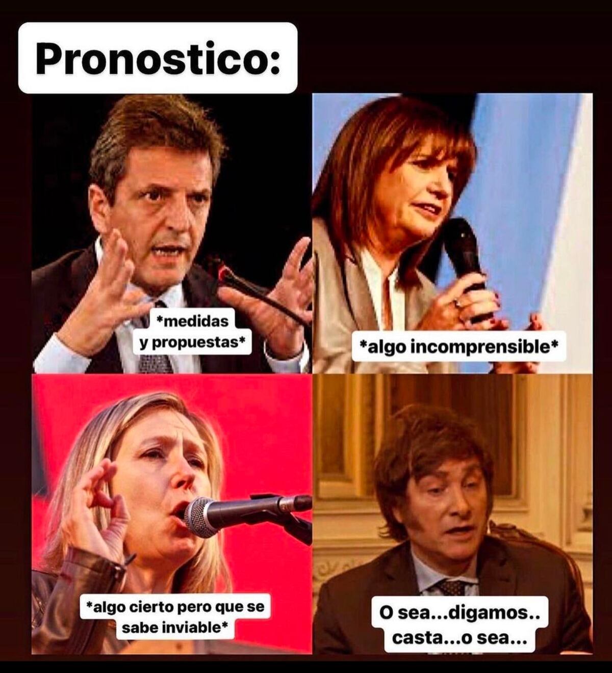 Meme de los candidatos.