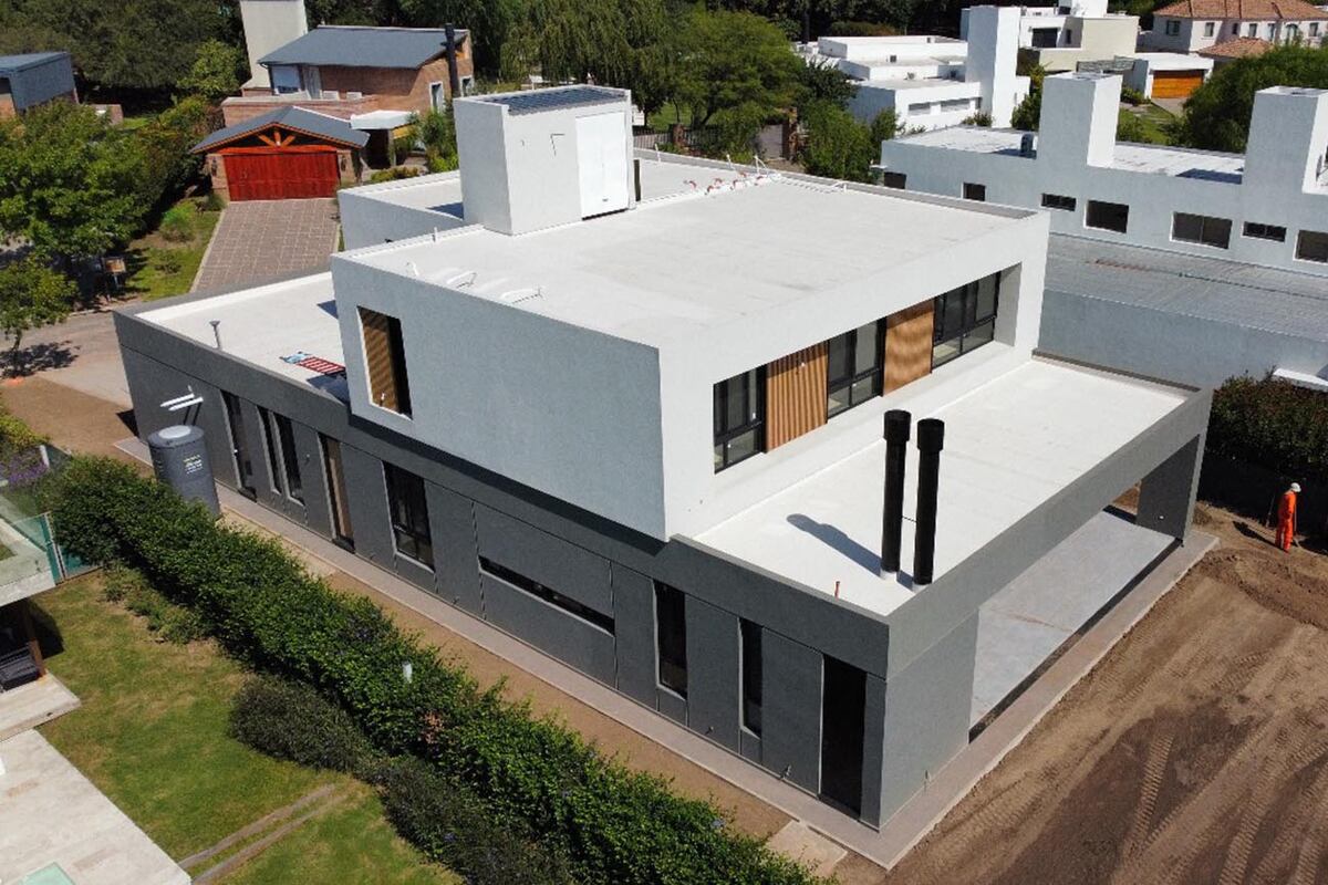 La vivienda unifamiliar, terminada.