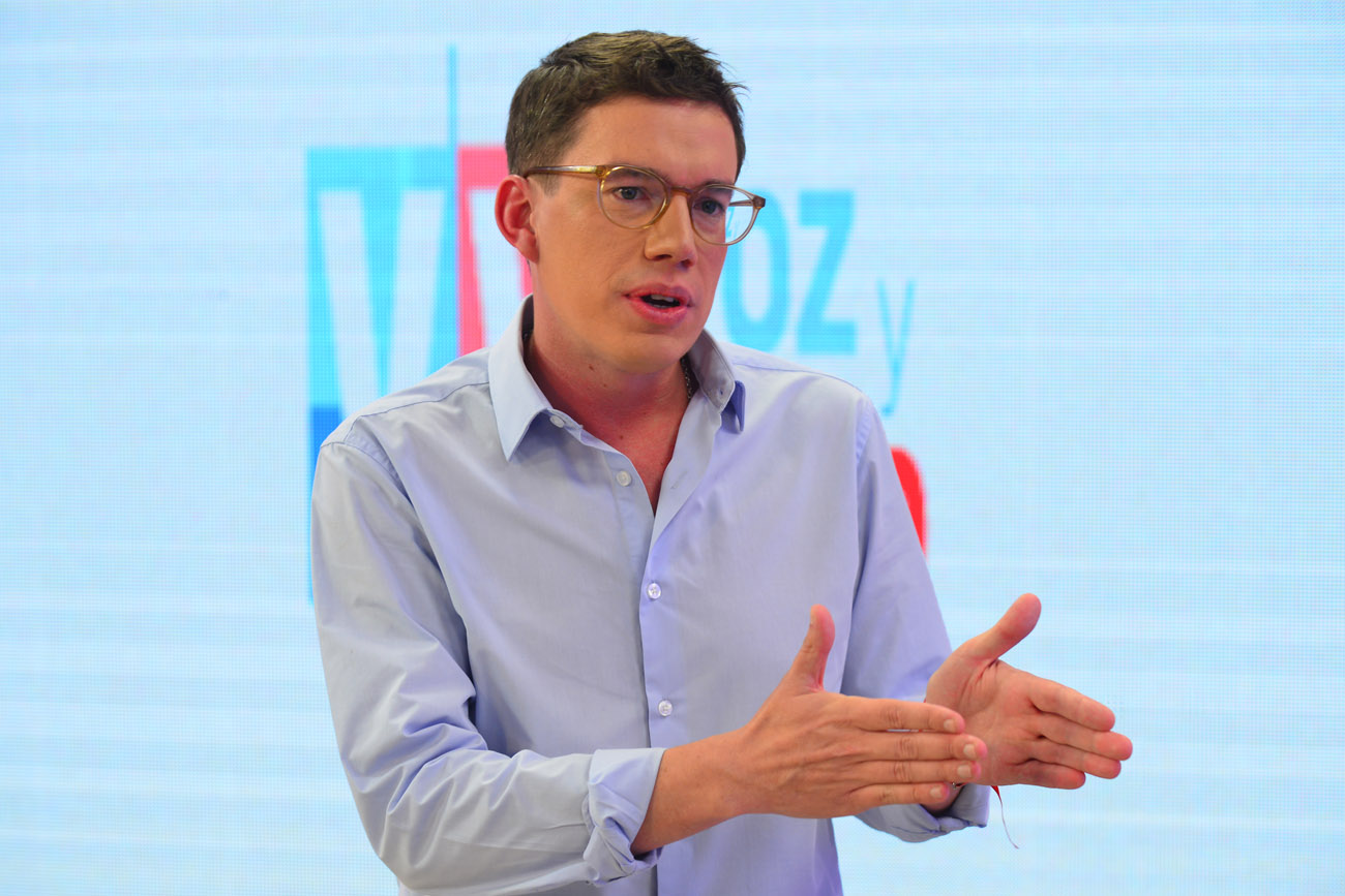 Gregorio Hernandez Maqueda en el programa Voz y Voto. (Nicolás Bravo / La Voz)