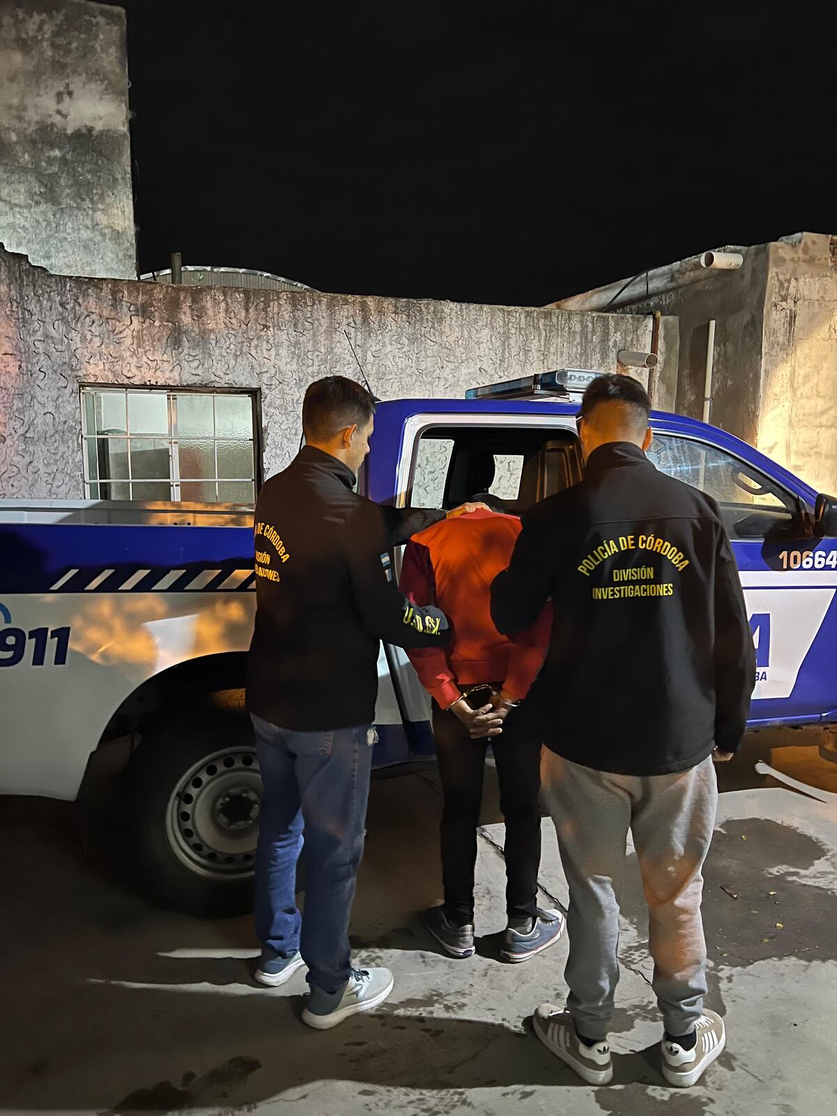 Uno de los operativos con detenidos por el crimen ocurrido en Villa María (MPF)