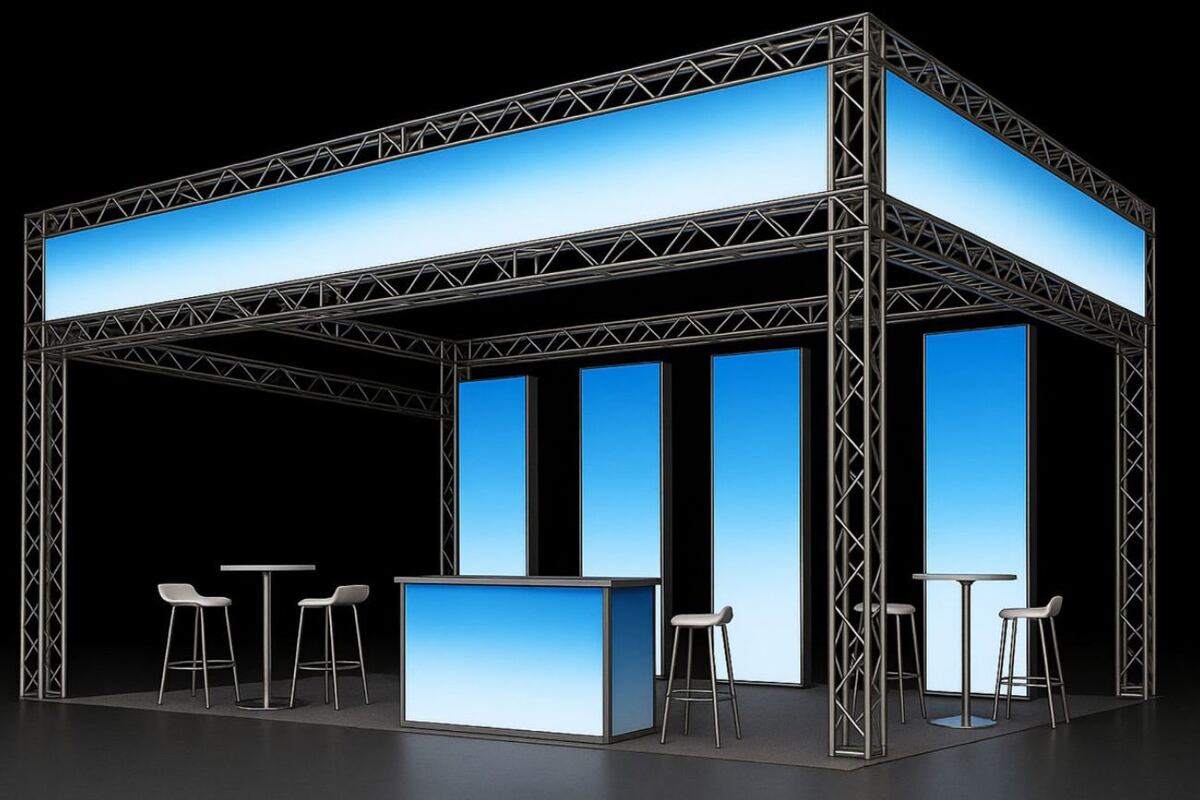 Los stands contarán con infraestructura de vanguardia y con pantallas led en diferentes diseños.