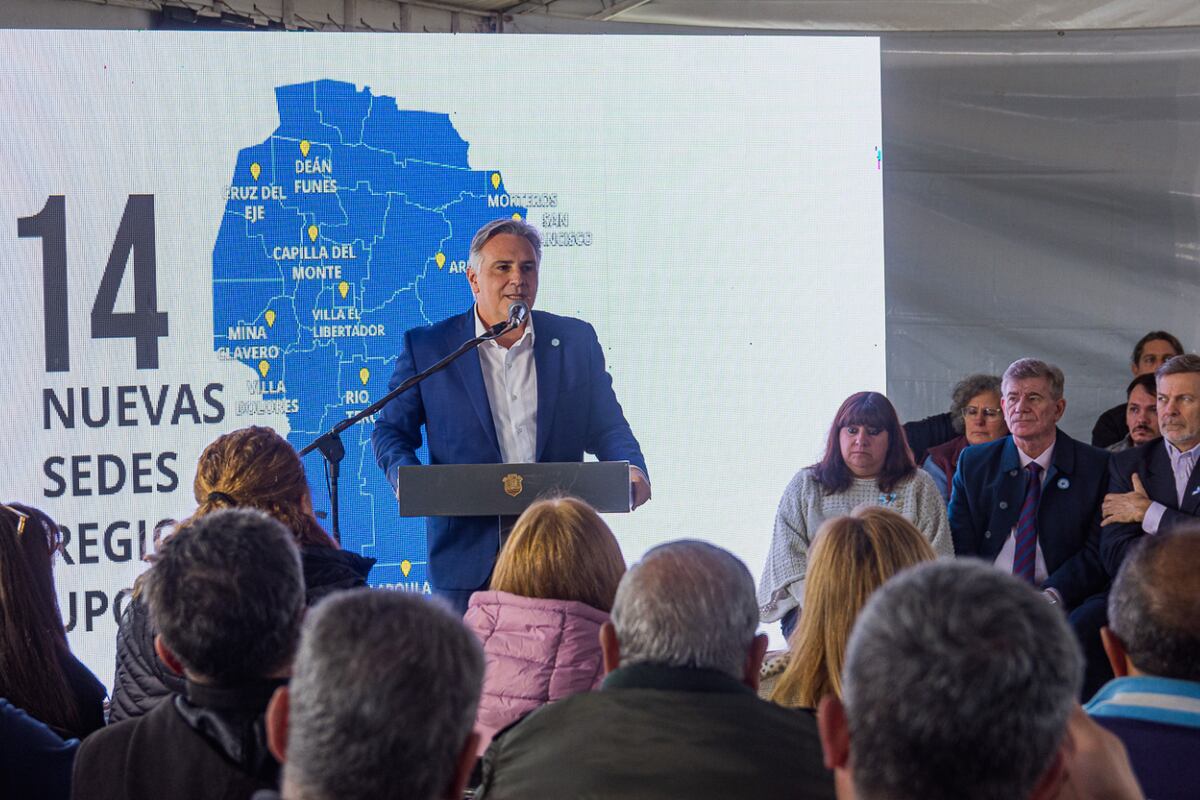 El gobernador Martín Llaryora estuvo presente en el acto donde se anunció la nueva sede de la Universidad Provincial de Córdoba (UPC).