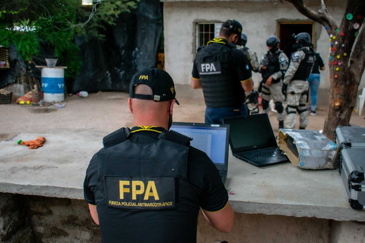 Uno de los allanamientos. (FPA)