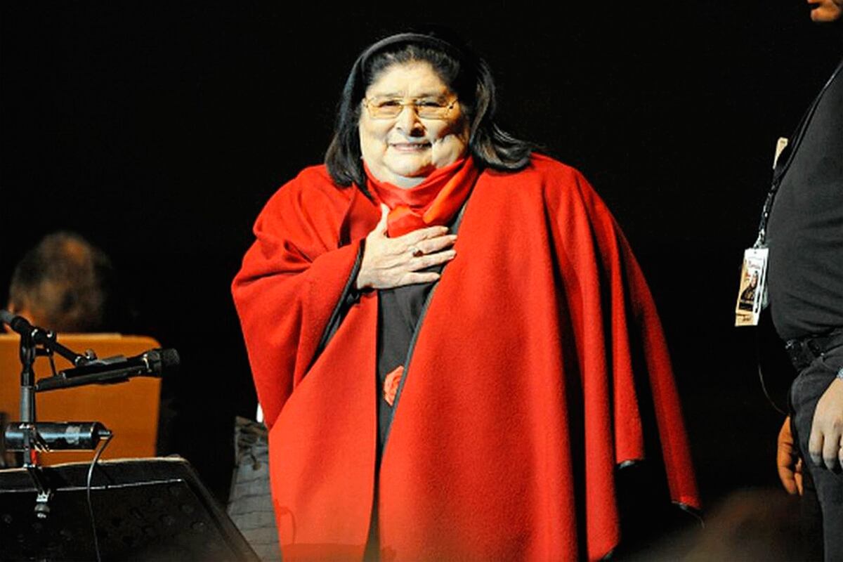 Mercedes Sosa. Foto: web.