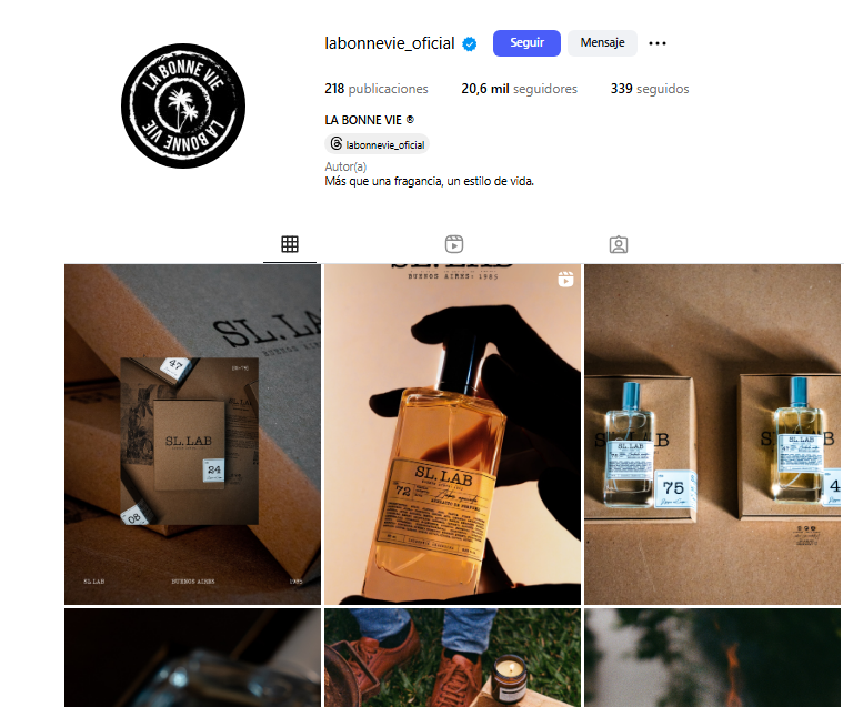 Anmat prohíbe la comercialización de productos de la marca “La Bonne Vie”. Captura de su perfil del Instagram.