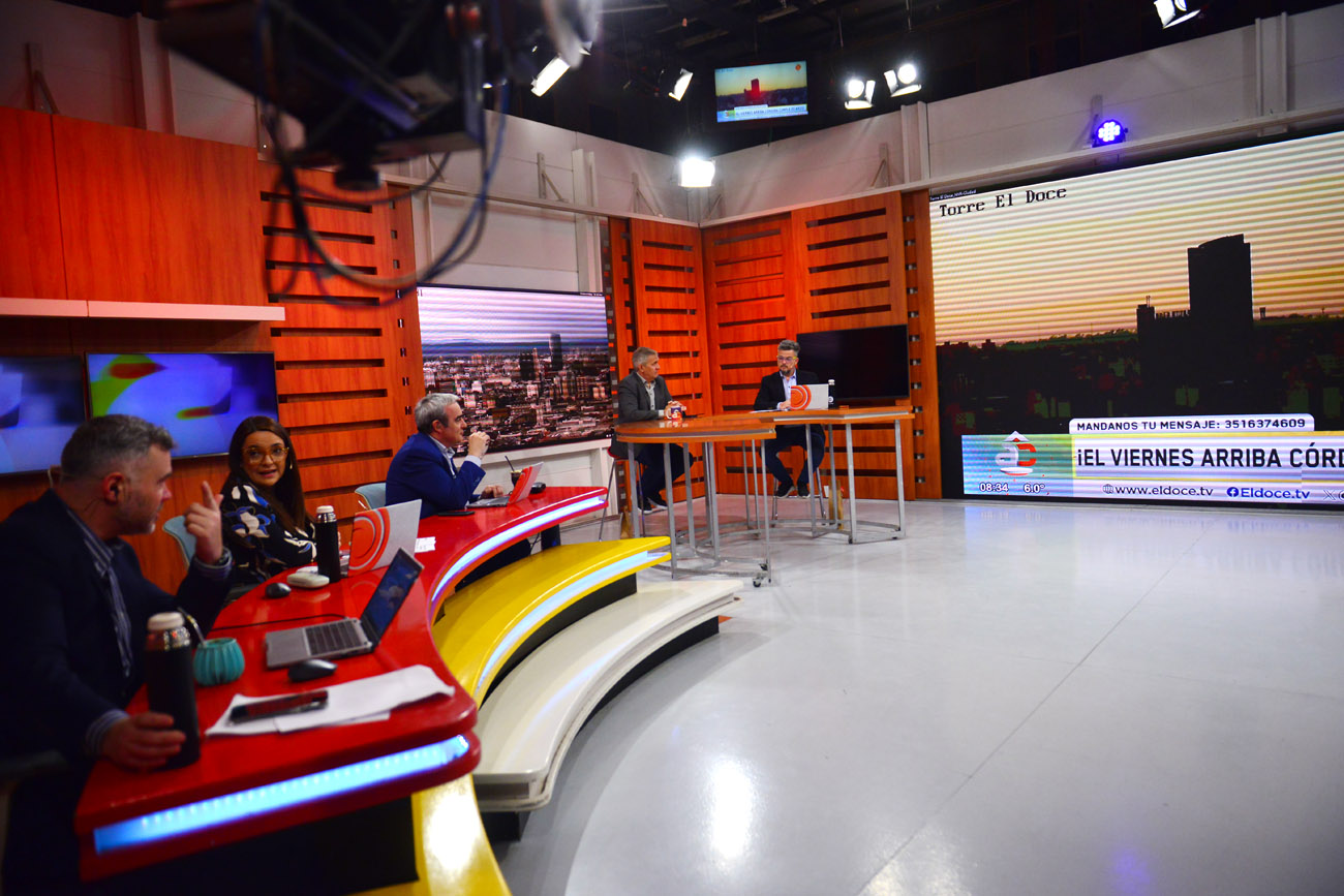El programa Arriba Córdoba, noticiero matutino de Canal 12, cumple 20 años. (Nicolás Bravo / La Voz)