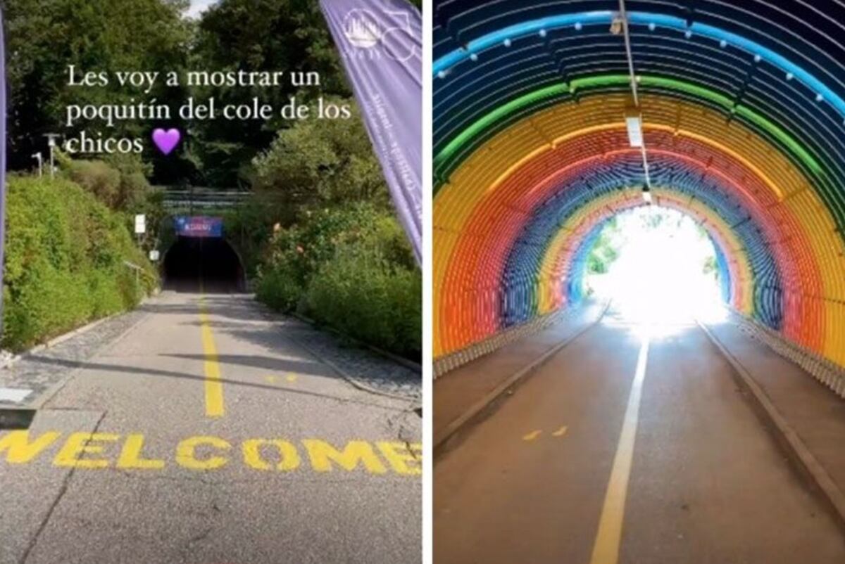 Así es el colegio de los hijos de Eva Anderson y Martín Demichelis. (Captura video Instagram)
