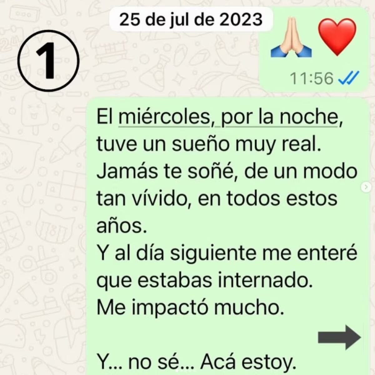 La publicación de Cecilia Milone en Instagram.
