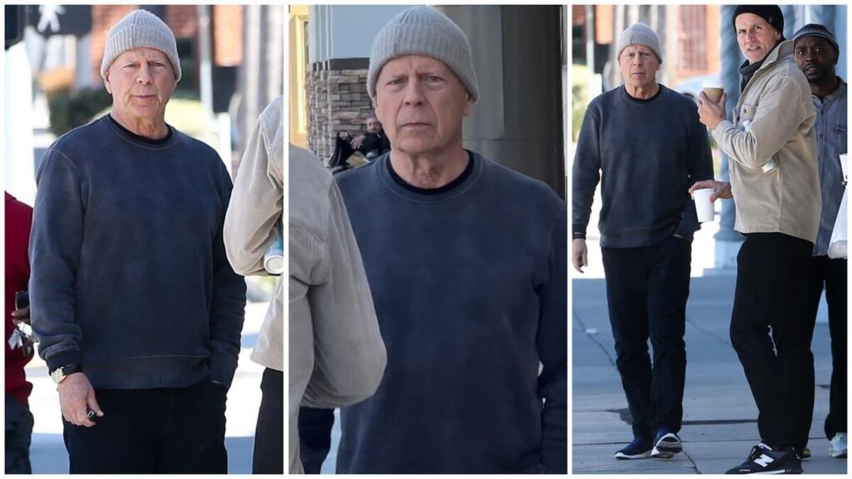 Bruce Willis reapareció en público tras ser diagnosticado con demencia frontotemporal.