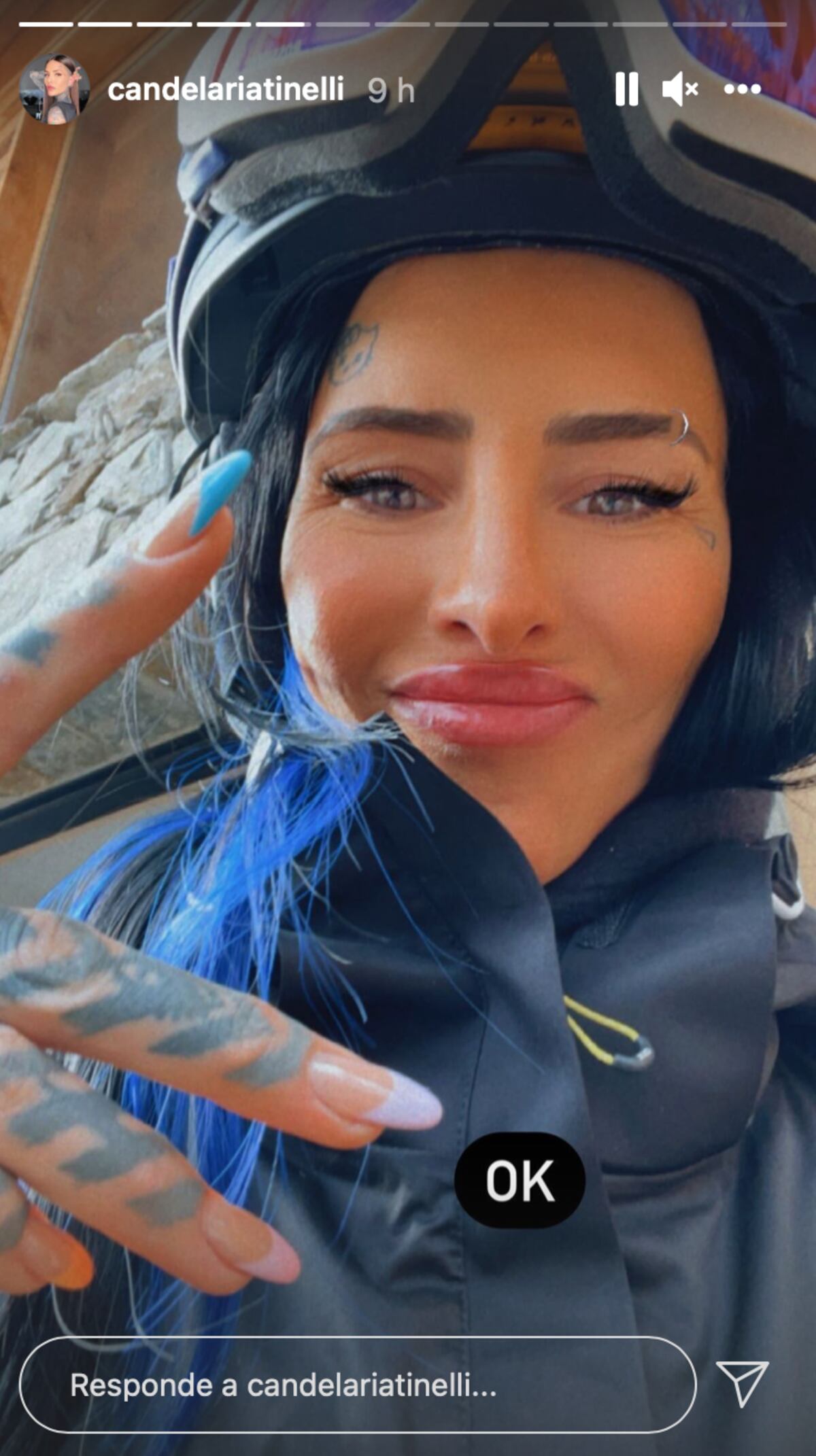 Cande Tinelli de vacaciones en el sur con su familia