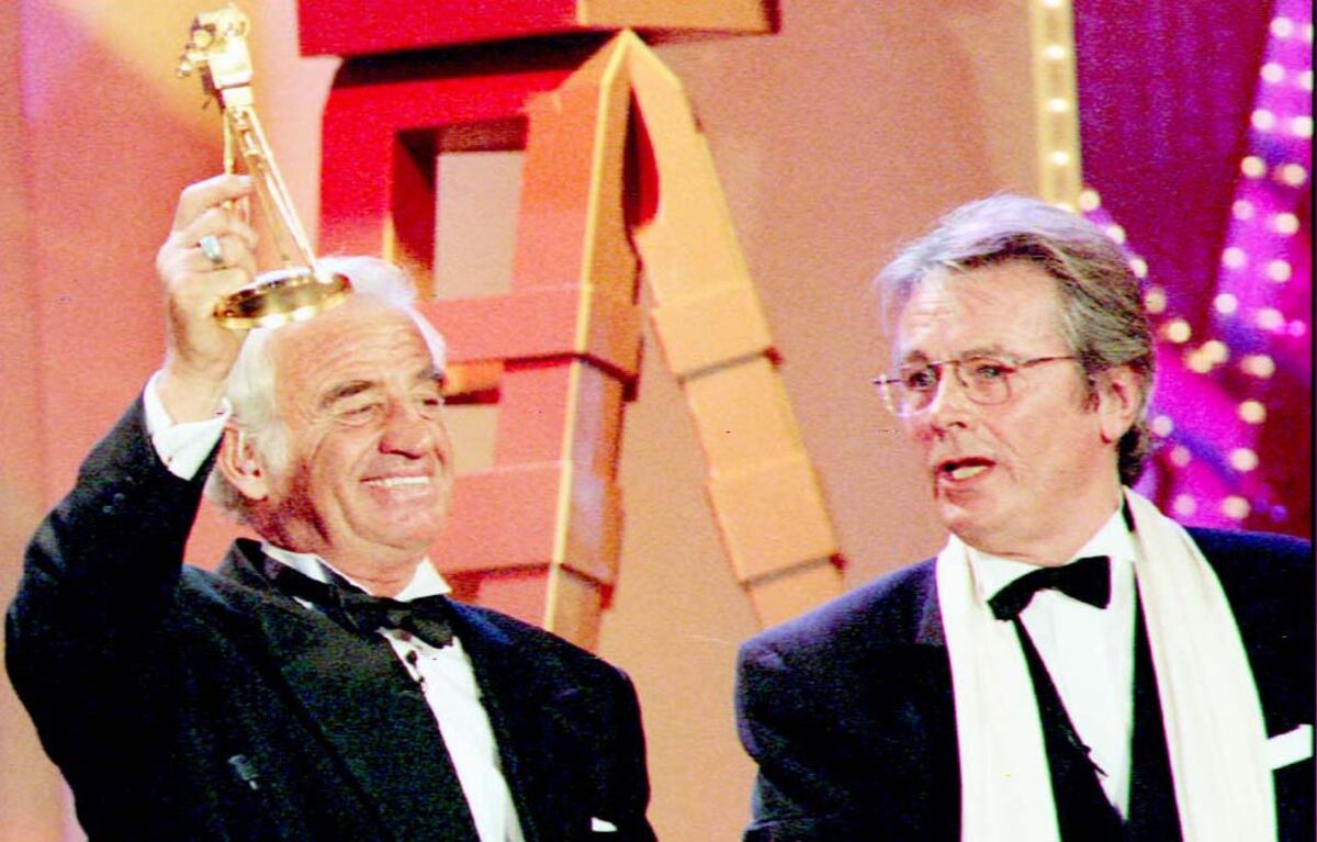Jean-Paul Belmondo y Alain Delon. (AP)