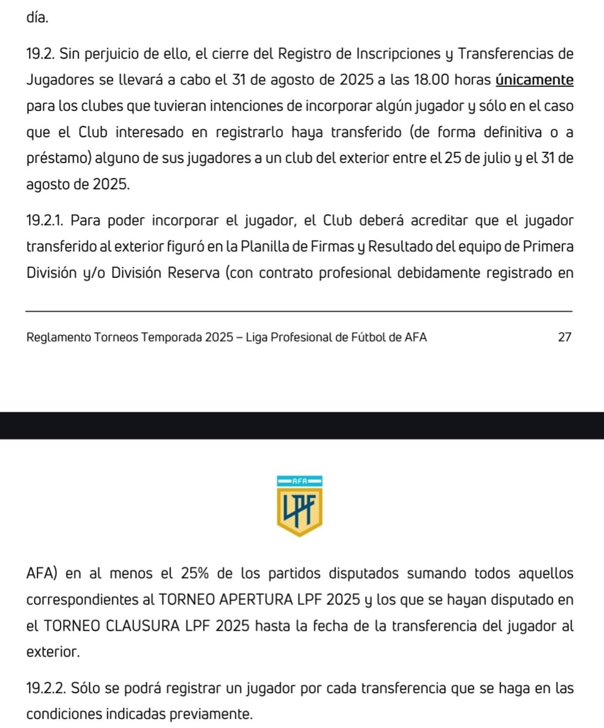 Talleres mercado de pases 31 de agosto