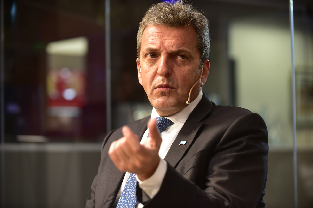 Sergio Massa en el programa Voz y Voto. (Nicolás Bravo / La Voz)