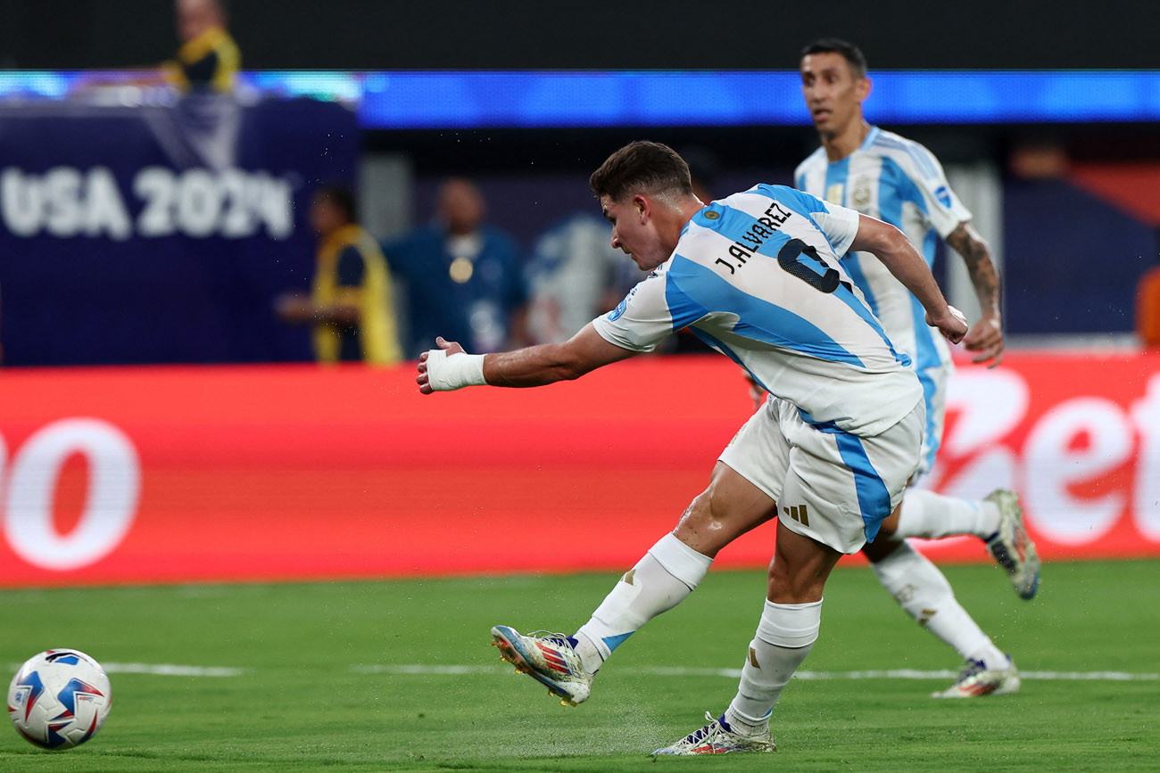 Argentina venció a Canadá en la semifinal de la Copa América y se metió en la final. (Reuters)