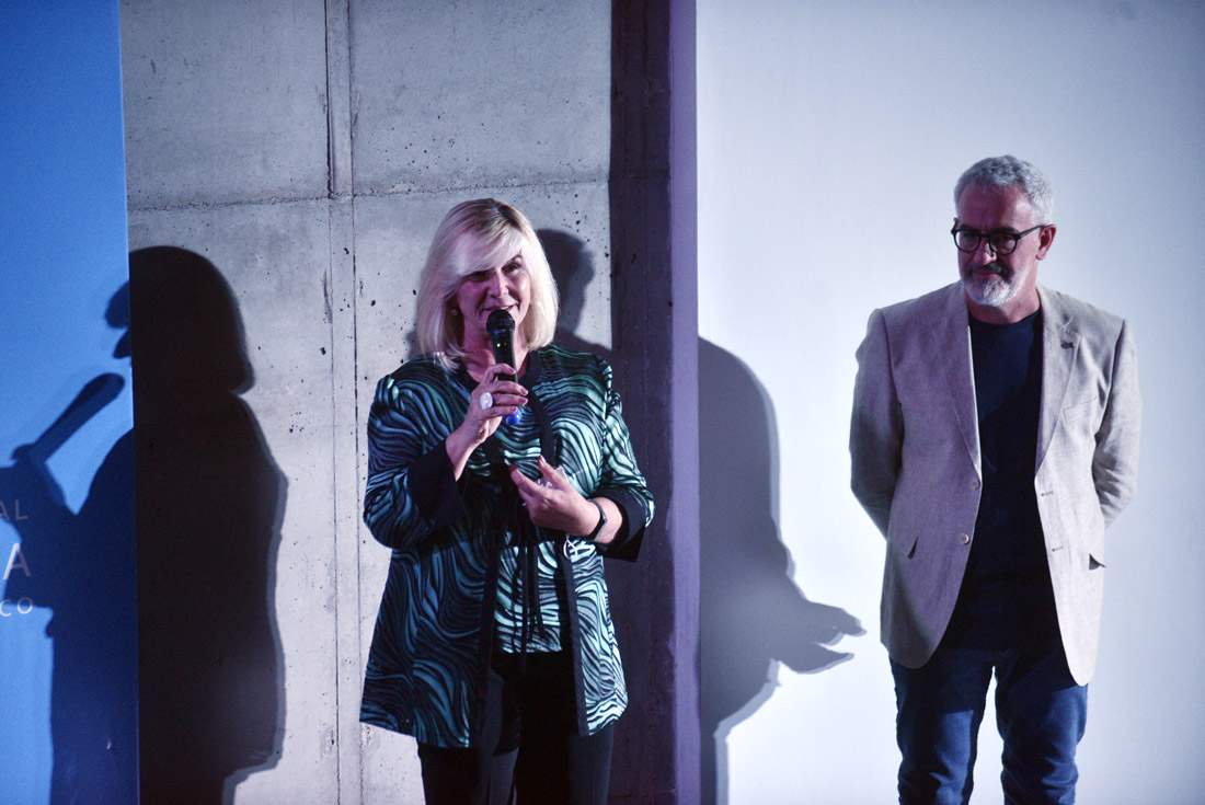 Presentación del proyecto Utuco. Nora Bedano (Córdoba CUltura) junto a Gabriel Reusa. (Facundo Luque)