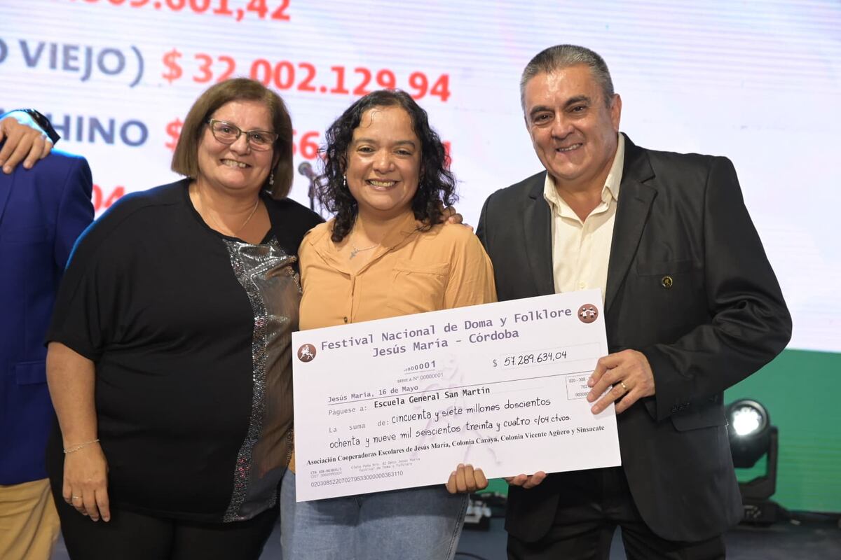 El festival de Jesús María repartió utilidades entre las escuelas de la zona.