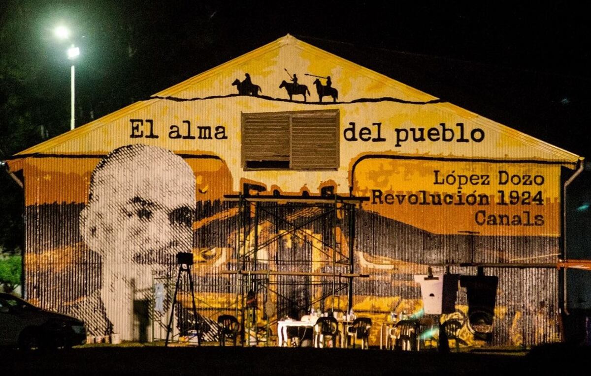 Paseo del Ferrocarril, mural López Dozo, Canals, Córdoba.