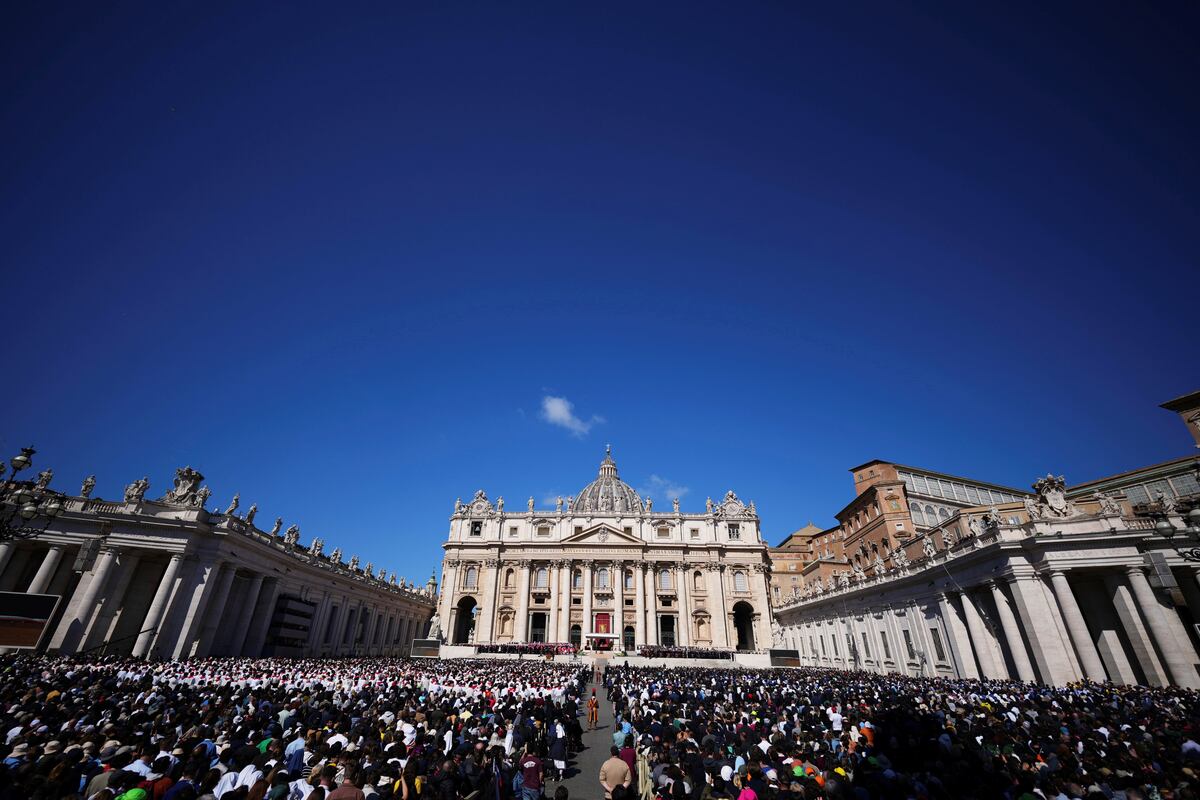 Funeral del papa Francisco en San Pedro (AP)