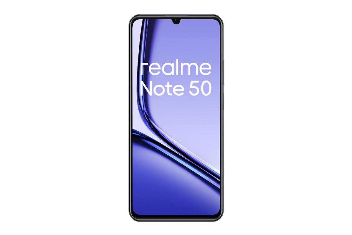 Vista frontal del realme Note50.