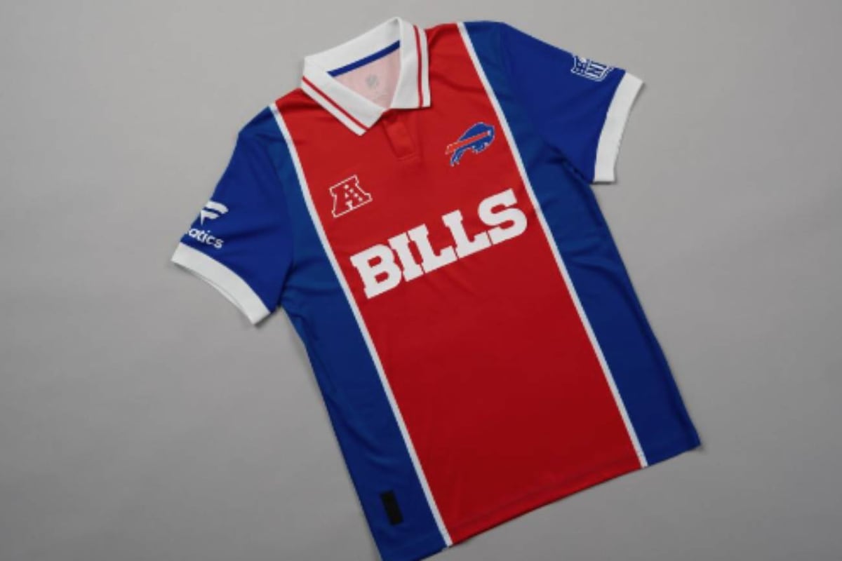 Las camisetas de los equipos de la NFL como si fueran de fútbol (Fanatics)