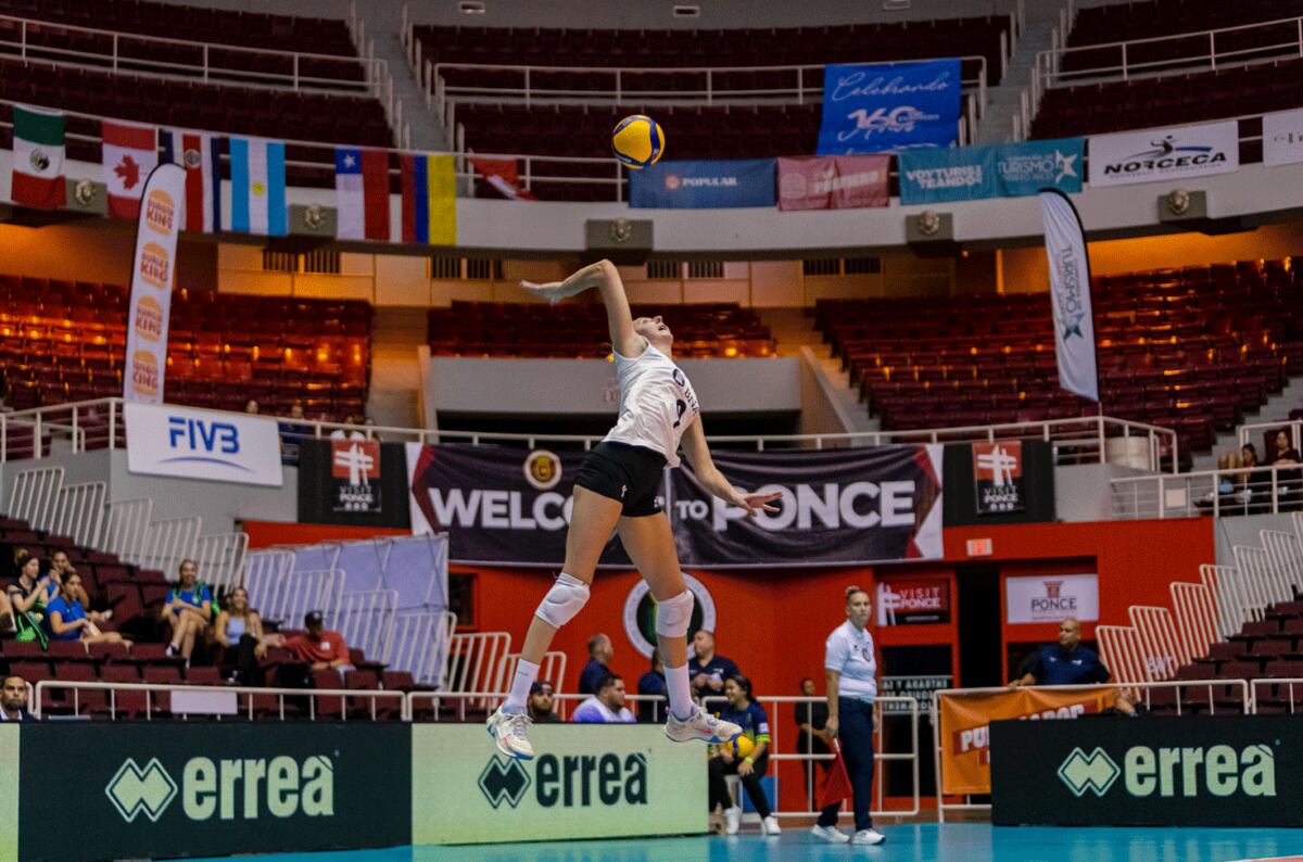 La cordobesa Bianca Cugno fue la mejor sacadora en la Copa Panamericana que se disputó el Puerto Rico. (Prensa Norceca)