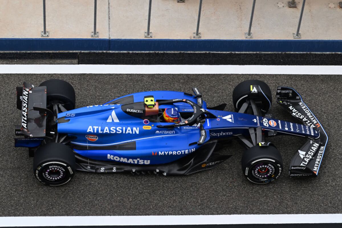 Carlos Sainz fue el más rápido con el Williams de Colapinto (F1)