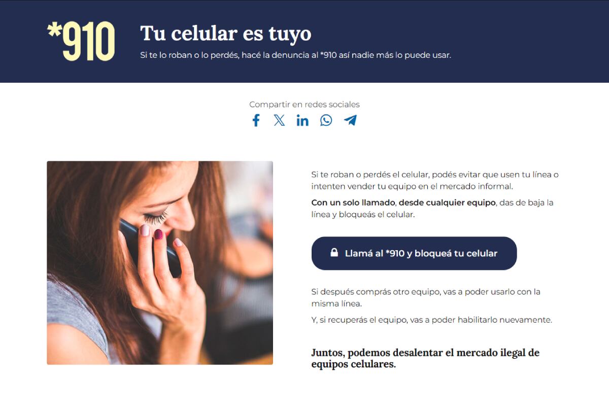 Línea *910.