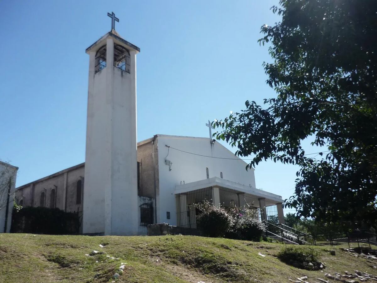 La casa parroquial donde ocurrió el intento de robo (Gentileza).