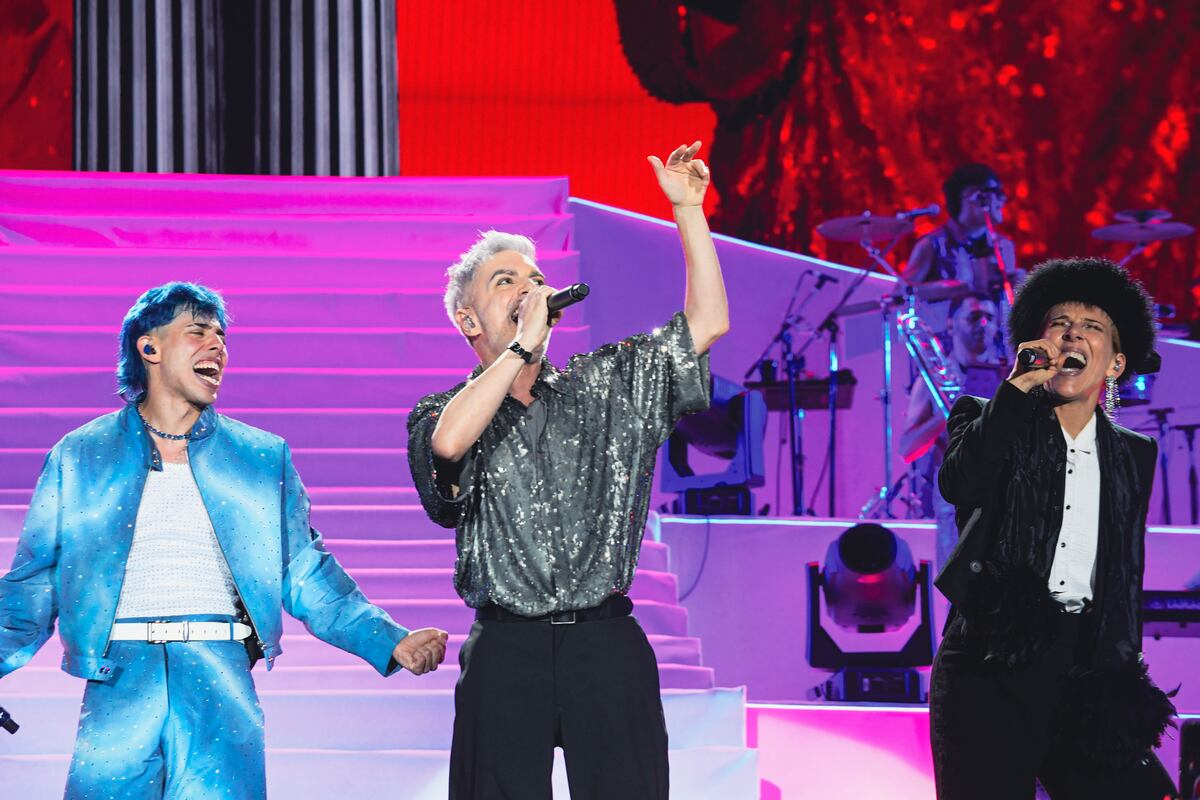Luck Ra junto a Miranda! en su primer estadio Vélez (Gentileza Dale Play Live)