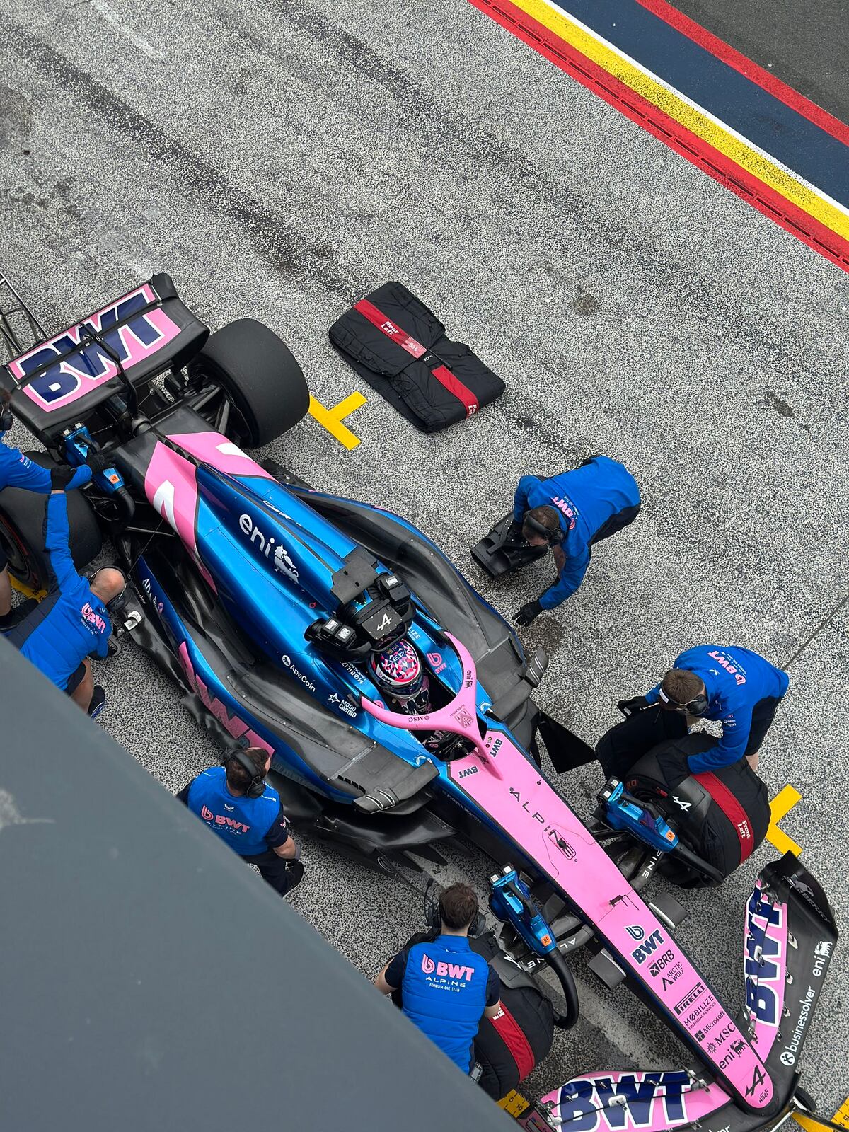 Fotos tomadas por Ashna Beek, simpatizante de Colapinto en Zandvoort. Estuvo dos horas probando el modelo del 2023 de Alpine.