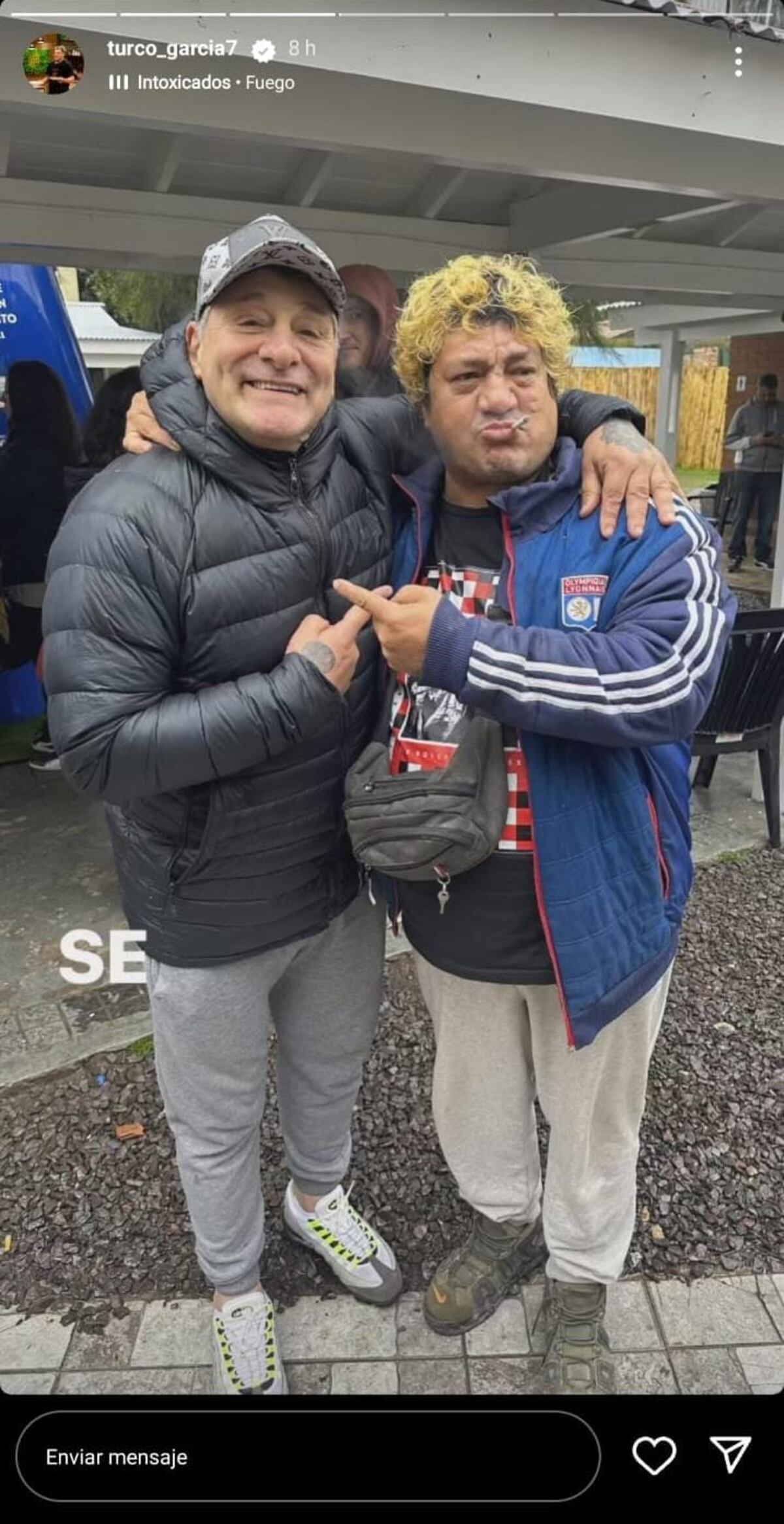 Turco García compartió una foto con el Pity Álvarez. (Captura)