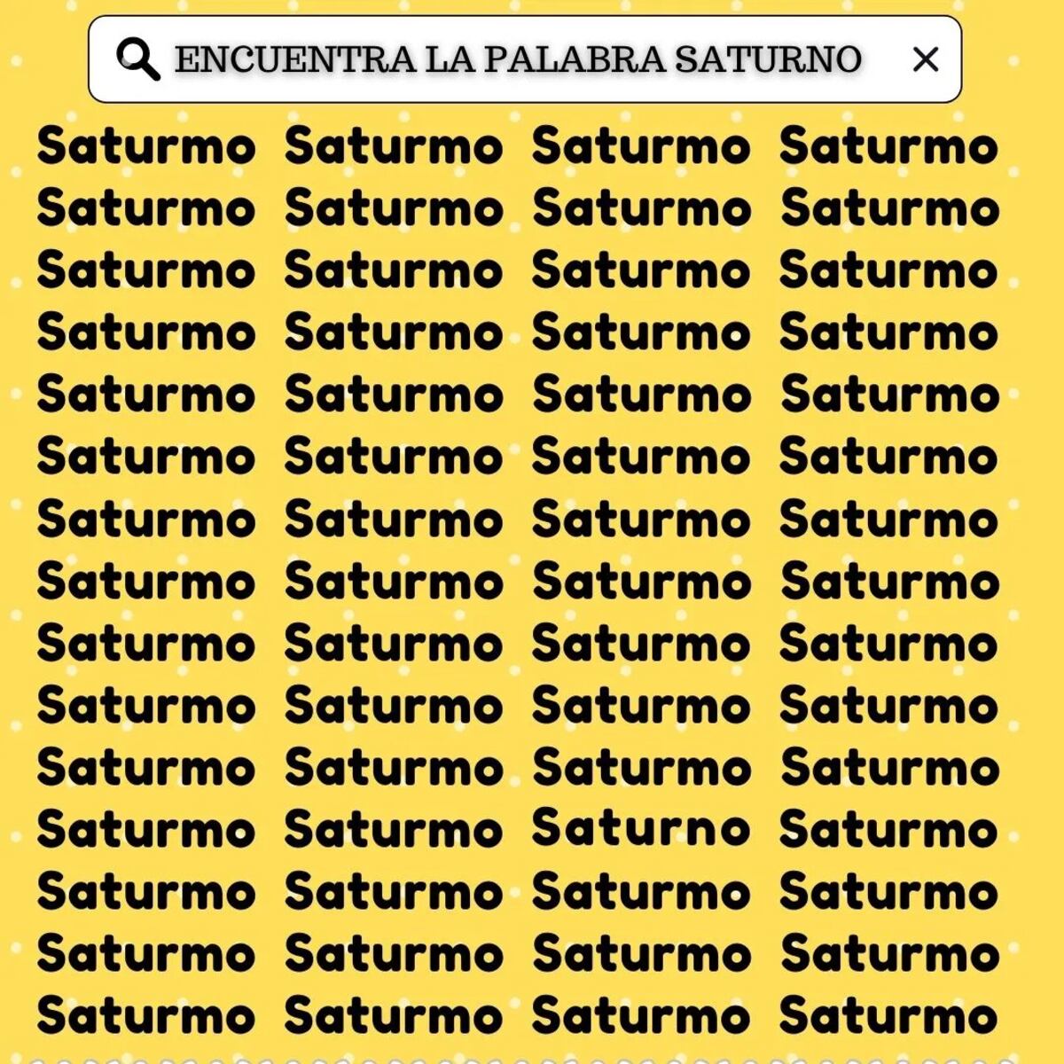 El desafío visual.