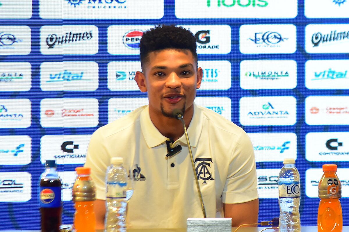 Diego Valoyes, delantero colombiano de Talleres para la temporada 2026. (Pedro Castillo / La Voz)