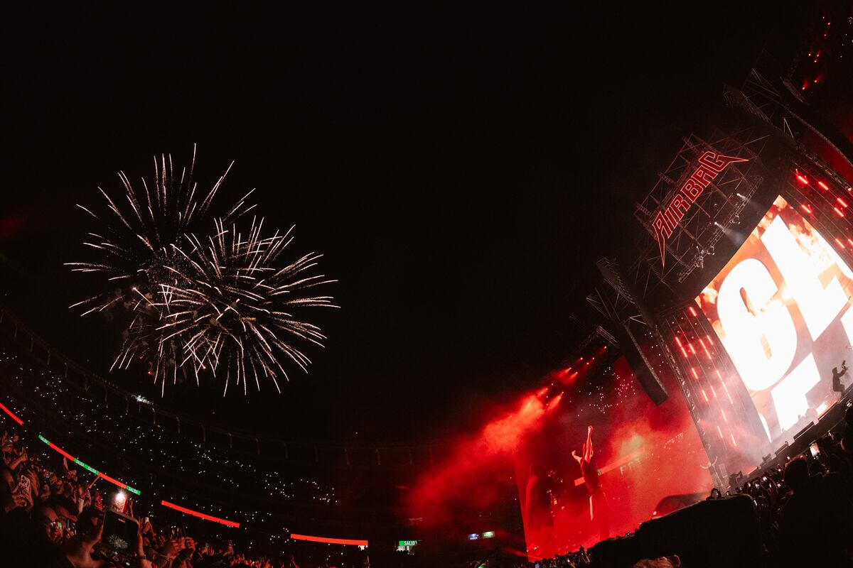 Airbag en River. (DF Entertainment e @irishsuarez)